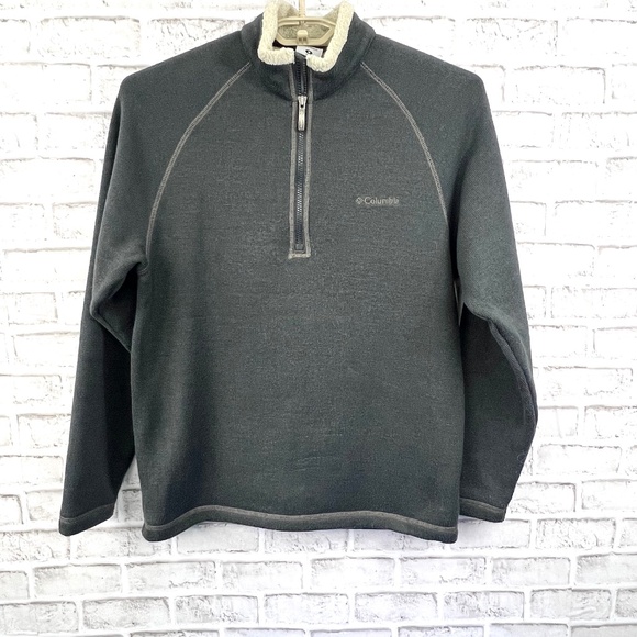 |•COLUMBIA•| Fleece Lined Knit Pullover Size Men's Medium - Picture 1 of 6